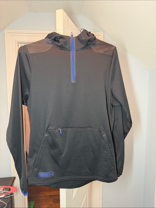 Under Armour Other - Under Armour Black Pullover with Blue Trim